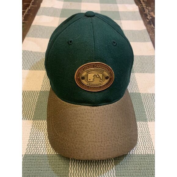 Genuine Merchandise By American Needle‎ St Louis Cardinals Green Tan Hat - Picture 1 of 10